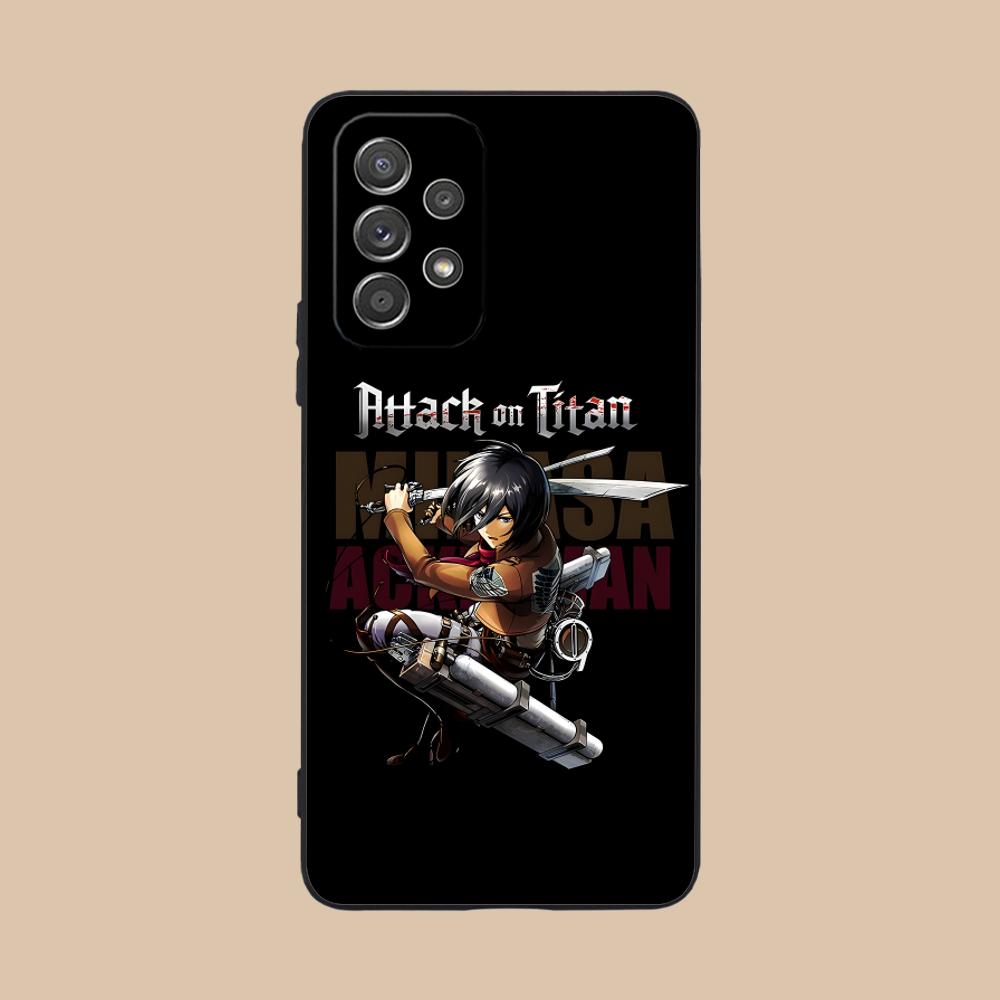 Чехол для мобильного телефона AOT Микаса для Samsung Galaxy A73 72 71 70 56 55 54 53 52 36 35 34 23 16 15 5G Цветной Защитный Роскошный Красивый