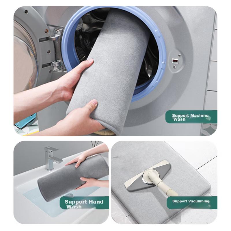 Fengliang Bathroom Mat, Absorbent Foot Pad, Non-Slip Mat for Bathroom Entrance, Bath Mat, Toilet-Specific Mat, Upgraded Thickened Versio
