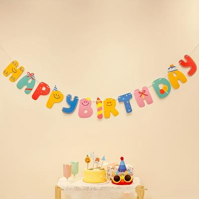 Разноцветные флажки для празднования дня рождения, баннеры для фона и легковесные украшения, подходящие для оформления фона вечеринки и празднования дня рождения