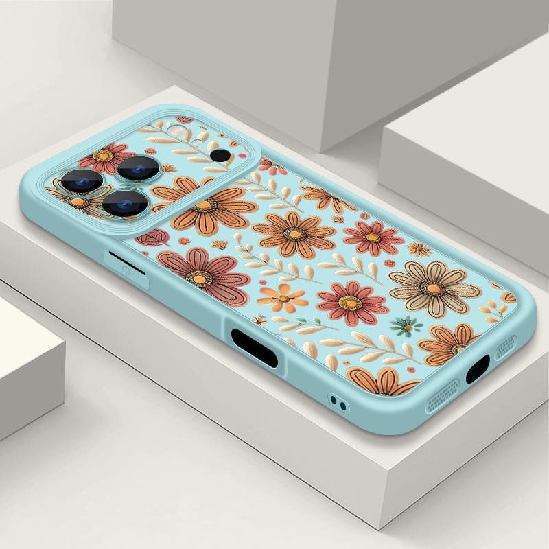 Противоударный мягкий силиконовый чехол из ТПУ Funda для iPhone 17 Air 16e 16 15 14 Pro Max 13 17 Pro Max 17 Pro 17 Чехол с мультяшным цветочным узором