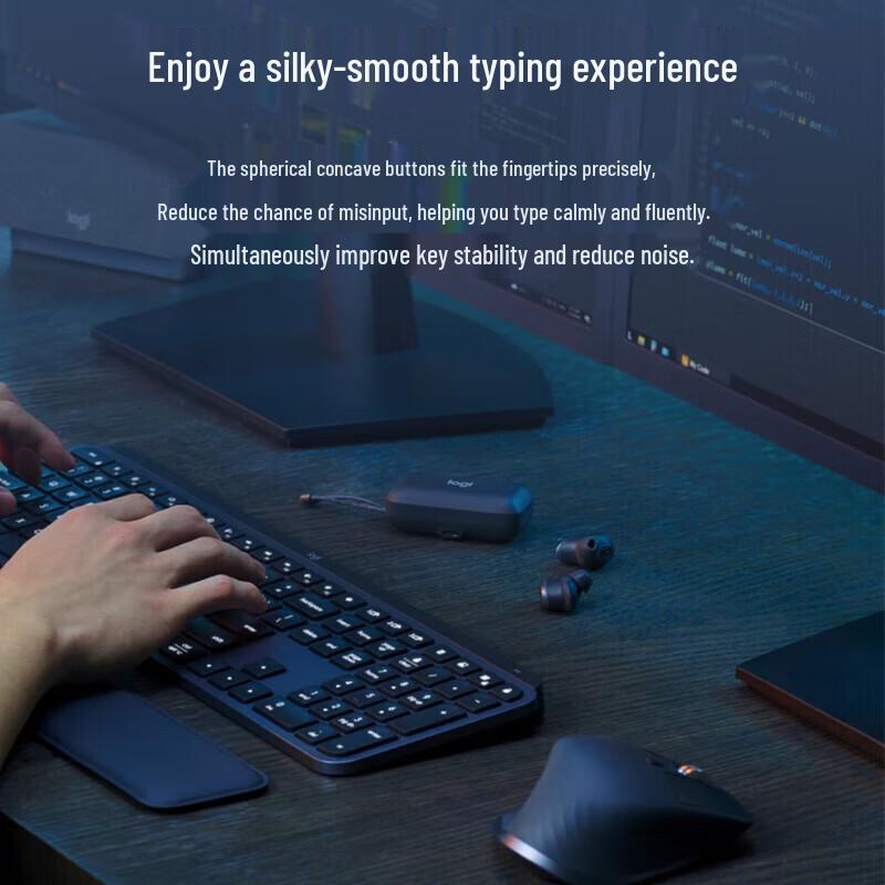 Премиальный беспроводной набор клавиатуры и мыши Logitech MX Keys S Combo