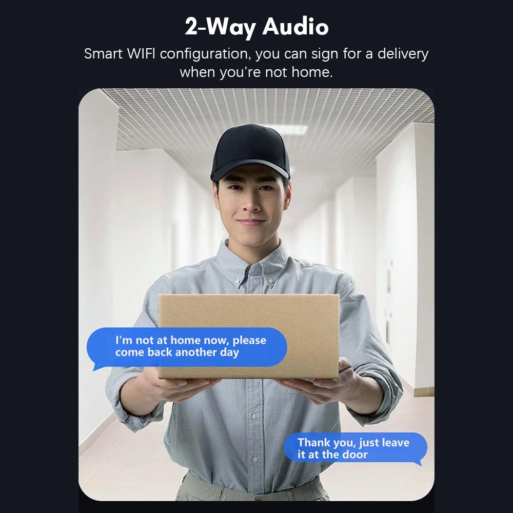 Wi-Fi видео дверной звонок камера беспроводная HD камера 1080P двустороннее аудио обнаружение движения инфракрасная ночь