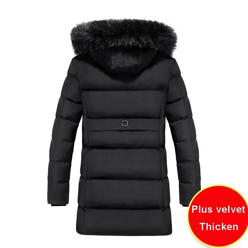 Зимний пуховик средней длины с капюшоном для сохранения тепла и толстой стеганой курткой. Свободная куртка большого размера.