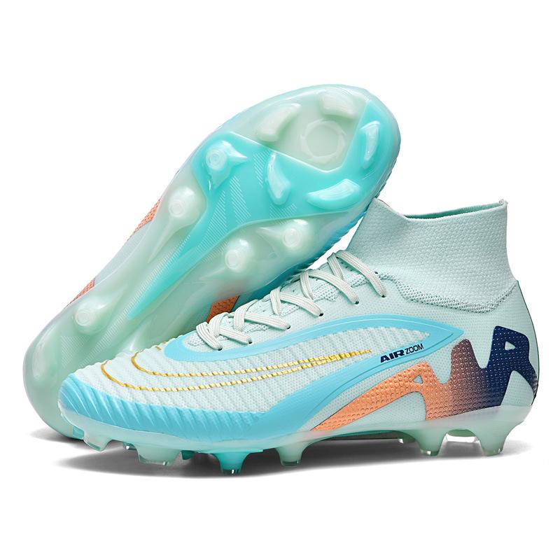 New High-Top Youth Broken Nails Football Shoes Long Nails Competition Sports Shoes Men'S And Women'S Professional Children'S Football Shoes