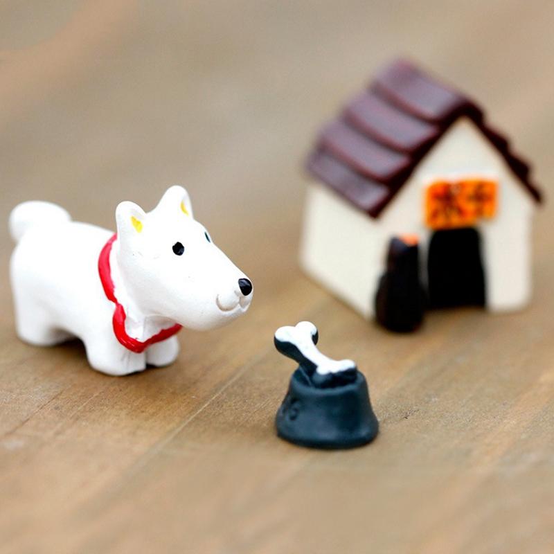 Творчество DIY суккулентные растения горшечная культура Microlandschaft фея собака украшение дома аксессуары