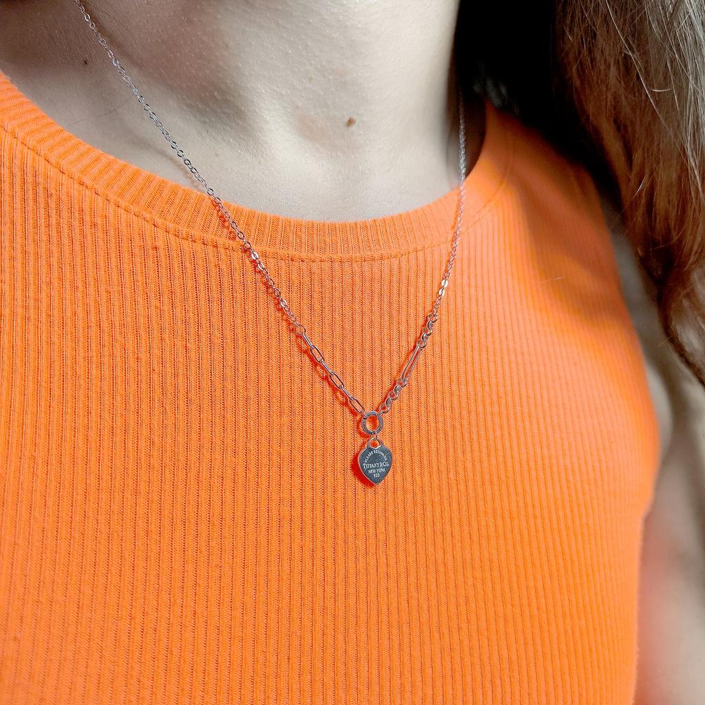 Серебряное колье с без камней, вес изделия 3,91 гр (2161097)