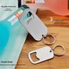 Набор из 5 мини-брелоков-открывалок для бутылок из нержавеющей стали