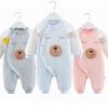 Newborn Cotton Jumpsuit - Warm Baby Romper for Boys & Girls, Spring & Autumn Wear