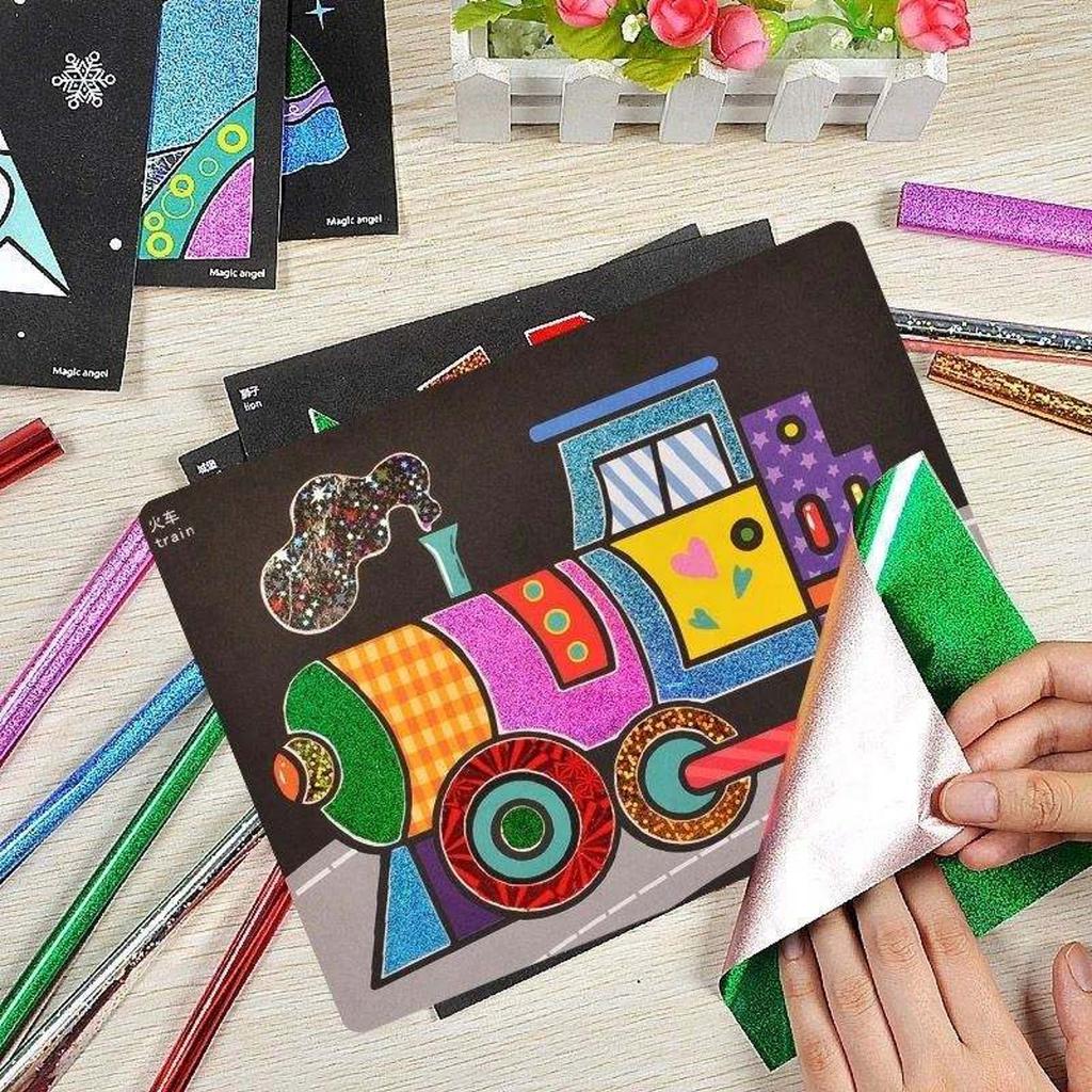 DIY Мультфильм Перевод Живопись Поделки Для Детей Искусство И Ремесла Игрушки Дети Творческие Образовательные Обучающие Игрушки для Рисования