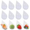 10Pcs Pastry Container Unbreakable Drop Appetizer Plates Reusable Sauce Dish Dessert Cups Plastic Ice Cream Cup Caviary