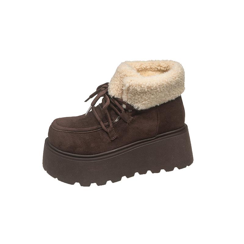 Теплые зимние женские ботинки 2025 осень-зима новые короткие ботинки хлопковая обувь женские бархатные утолщенные ботинки Мартина зимние ботинки