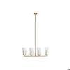 Pendant Light - DKD Home Decor - White Gold Model - 67 X 14 X 22 Cm - Metal and Glass - E27