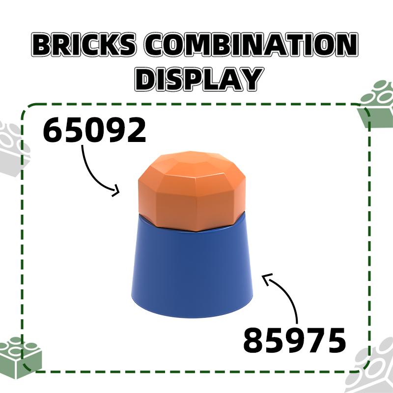 Нетоксичный 363 шт./лот 85975 Конус1 1/6 X 1 1/6 X 2/3 Блок Аксессуары для Moc Совместимые с Кирпичами DIY Детские Игрушки Детали Сборки
