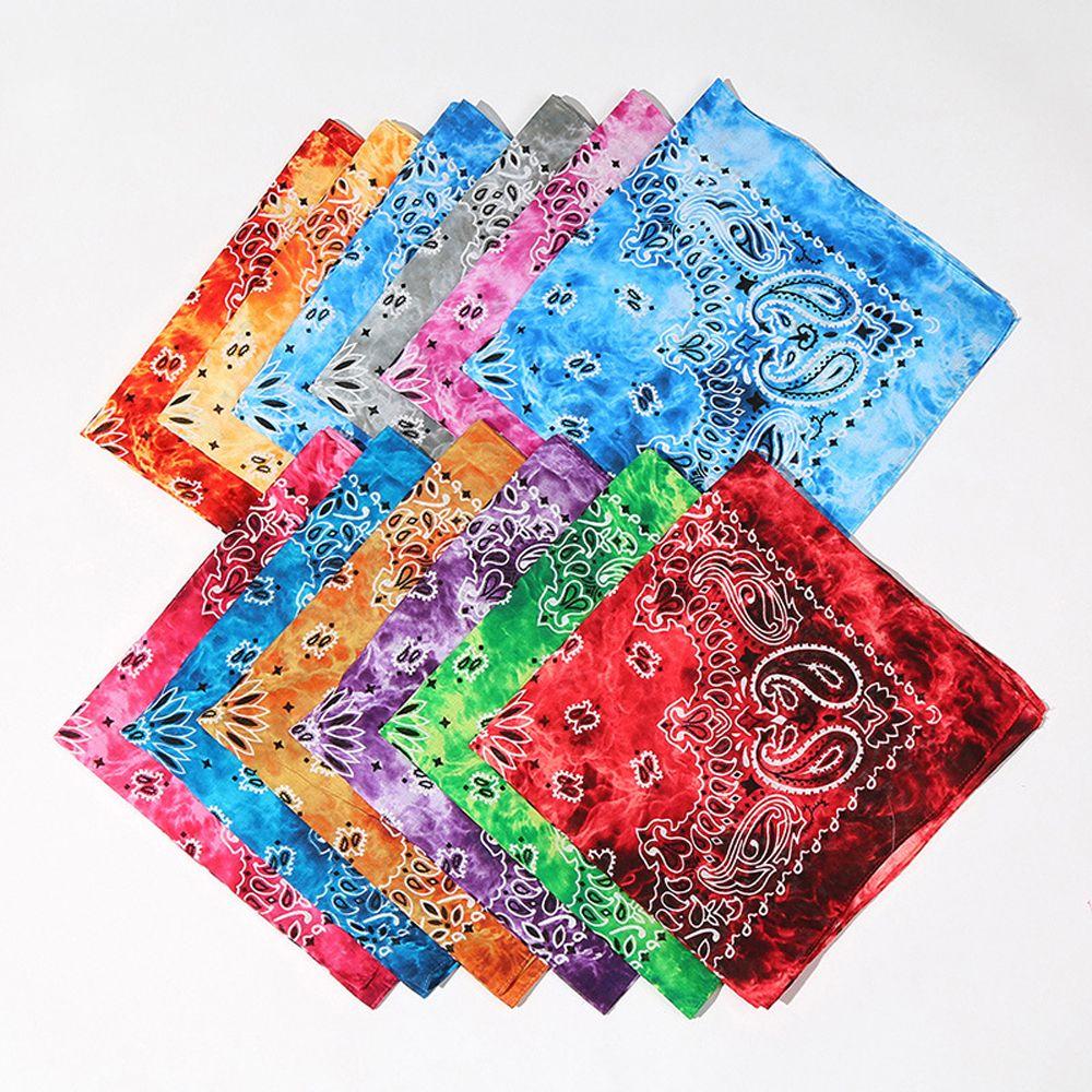 Hair Band Seamless Scarves Tie Dye Bandana Cycling Outdoor Hip Hop Paisley Headband Hip Hop Headwea