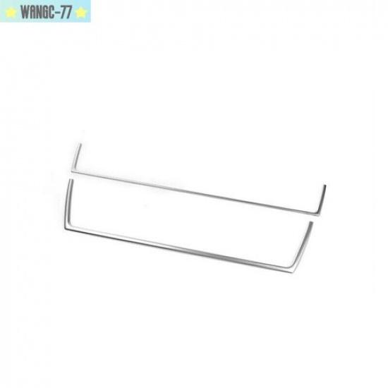 2pcs/Set Metal Car Central Control CD Panel Decor Strip For Bmw 5 F10 2010-2016