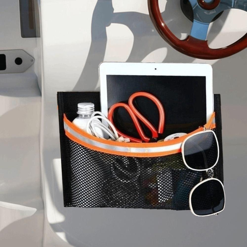 with Reflective Strips Marine Organizers Portable Deck Storage Pouch for Fishing