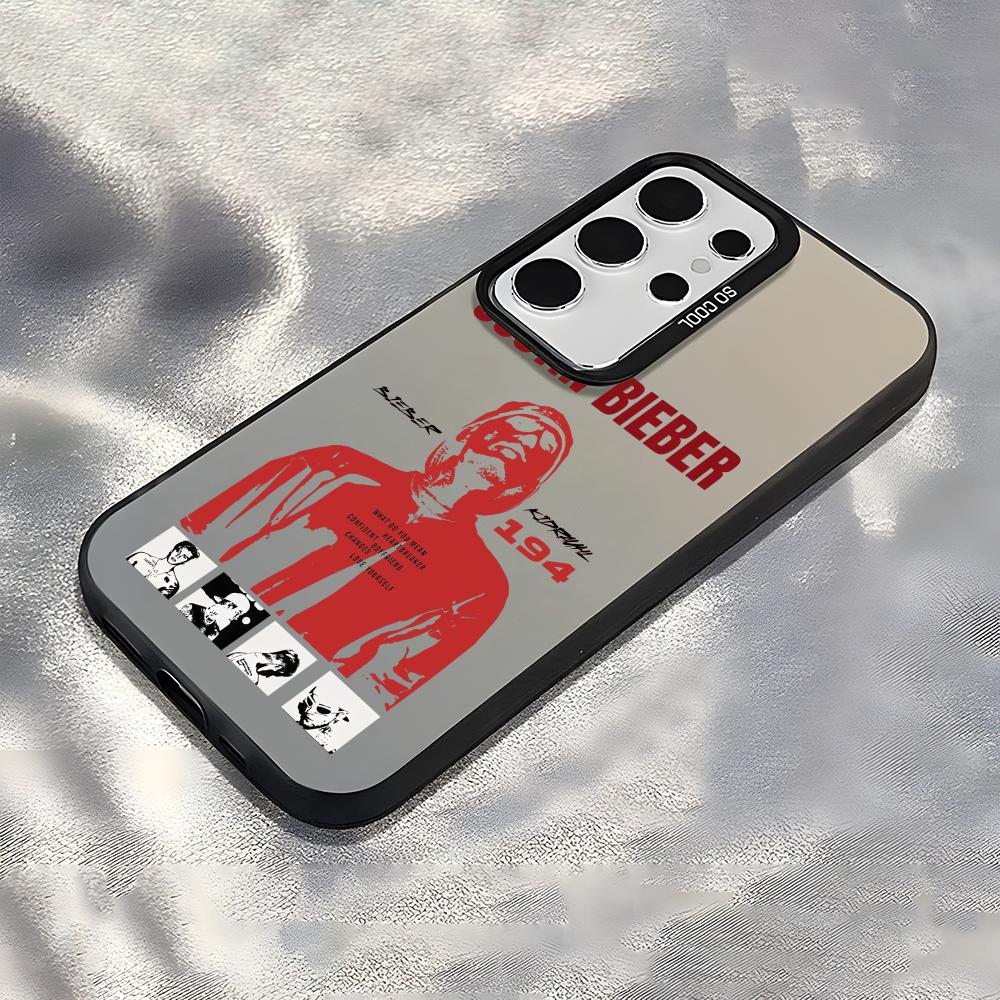 Чехол для телефона певца J-Justin B-Bieber для Samsung Galaxy S25 Edge S24 S23 S22 S21 S20 Ultra Funda Силиконовый Серебряный Чехол
