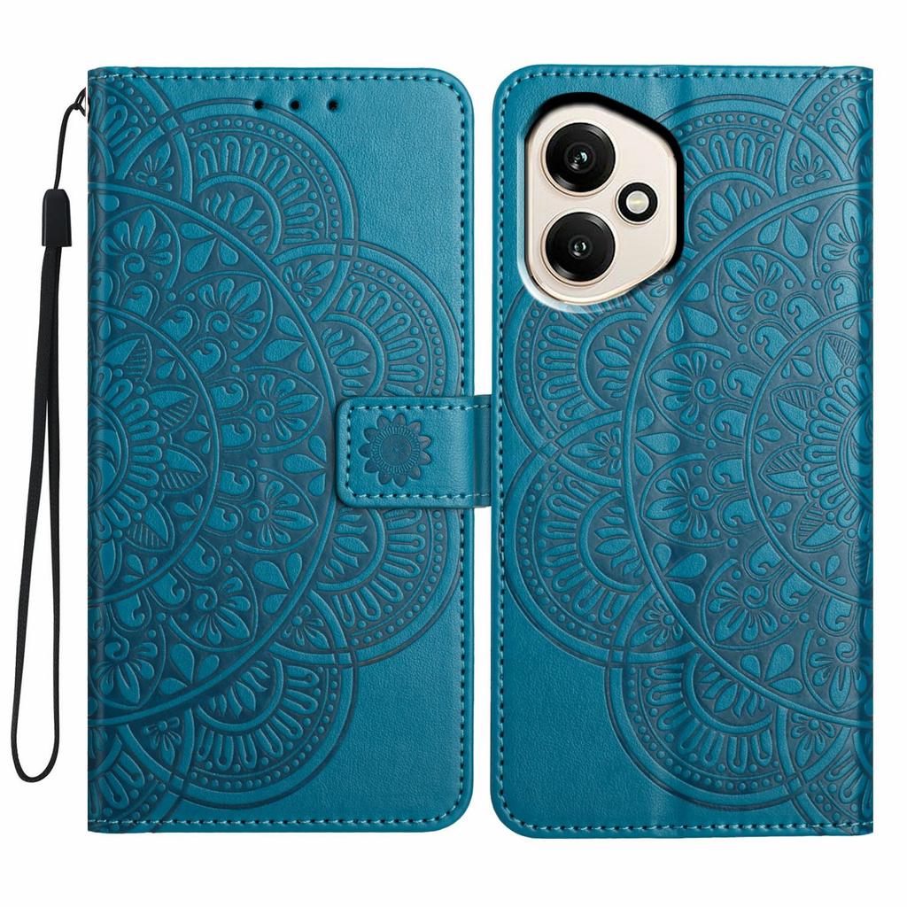 Для Honor 400 5G (Глобальный) Кожаный чехол с отделениями для карт, узор мандалы, чехол-подставка для телефона