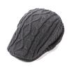 Ретро мужская продвинутая шляпа газетчик шляпа регулируемая окружность головы однотонная толстая плюшевая зимняя кепка косплей представление повседневный головной убор