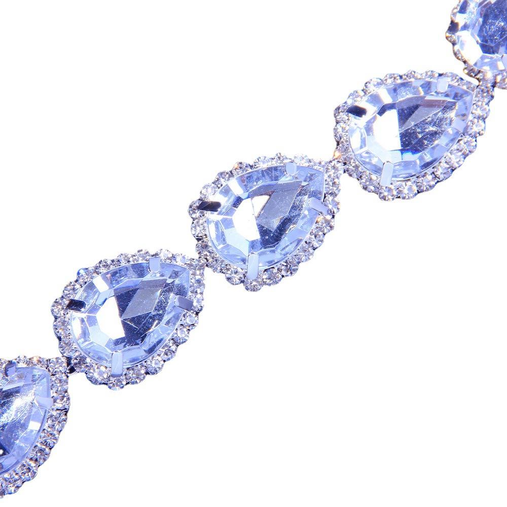 Длинные висячие серьги в стиле панк со стразами для женщин, серьги с подвеской в ​​виде капель воды, модные ювелирные аксессуары