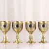 Embossed Cup Practical Retro Food Grade Metal Wine Cup Stunning Medieval Embossed Wine Goblet Embossed Cup for Restaurant