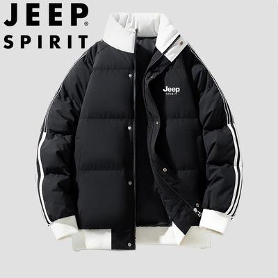 Мужская зимняя куртка JEEP SPIRIT с воротником-стойкой и утеплителем