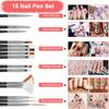 Nail Art Accessories Set Nail Decoration Kit 15Pcs Nail Pens 5Pcs Dual-ended Dotting Pens Nail