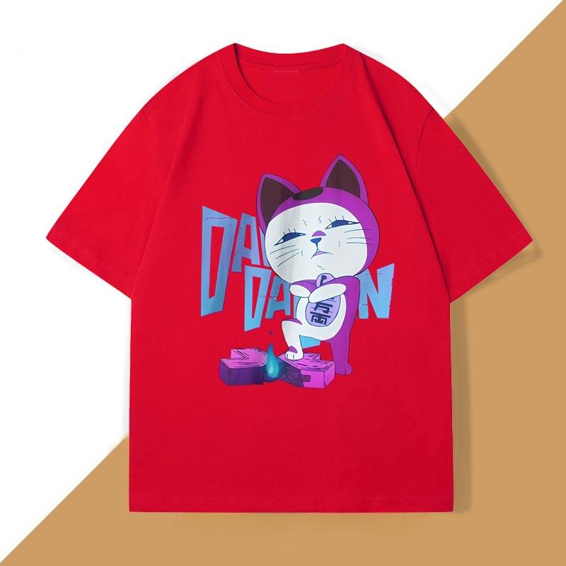 Dandadan Turbo Granny Cat Tshirt for Unisex WOMEN Harajuku Summer Cotton Short Sleeve O Neck Tees Unisex Funny Loose Unisexs Clothes