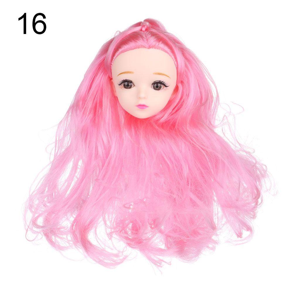 3D Eyes Hairstyles 1/6 BJD Doll Head Ancient Doll Accessories 30 Dolls Joint DIY Head Wear