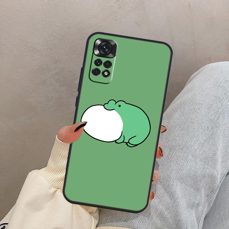 Милая смешная лягушка для Xiaomi Redmi Note 14 9 10 11 12 13 15 Pro Plus Чехол-обложка для Redmi 15C 14C 12C 10C 13C
