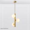 Подвесные светильники Nordic Designer Golden, креативные, Magic Bean, подвесной светильник в виде шара из матового стекла, светодиодные светильники для гостиной и спальни