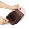 Верхний слой коровьей кожи RFID Защита от кражи Картхолдер-гармошка