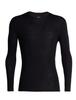 [Icebreaker] Мужская футболка с длинным рукавом и круглым вырезом Merino 175 Everyday, Черный, Размер M