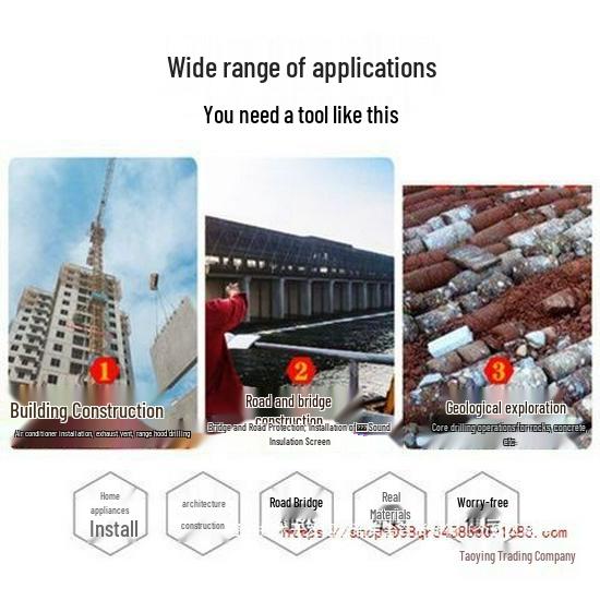 Boshen High-Power Electric Diamond Core Drill 180T/Q - Vertical Water Swivel for Brick and Concrete Drilling.