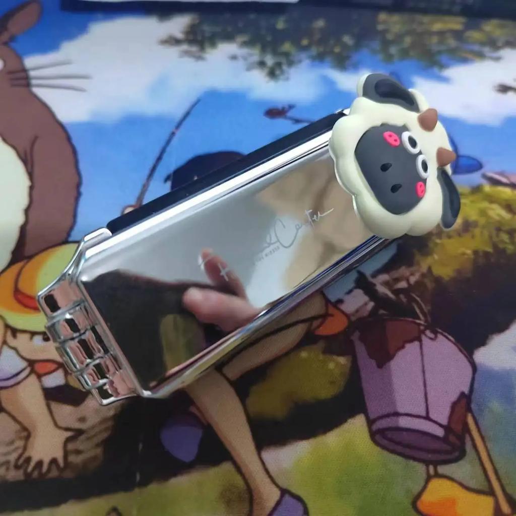 Милые складные домашние мини-щетки для волос с бантом, женские портативные двойного назначения для маленьких девочек, съемные, массажные, для кожи головы, с подушкой безопасности и зеркалом