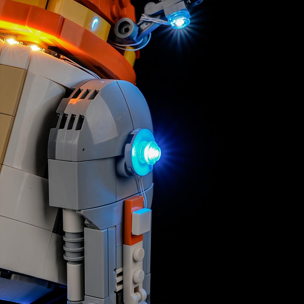 P10102 DIY Светодиодный набор для Lego 75416 Чоппер (С1-10П)™ Дроид-астромеханик Сборный Строительный Блок Игрушка Украшение Регулируемые Световые Аксессуары