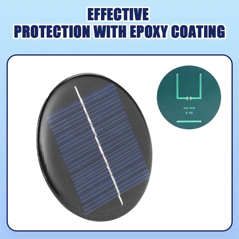6 Type Solar Panel 6V 2W 0.35A/ 5.5V 50mA Solar Power DIY Mini Polycrystalline Silicon Solar Cell Module Solar Panel Epoxy Board