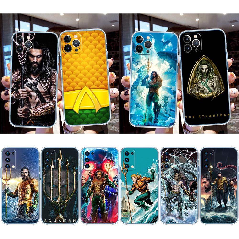 Aquaman Transparent Phone Case for Motorola Moto G7 G8 G9 G84 G85 G73 G24 G15 Z2 Play Power Plus