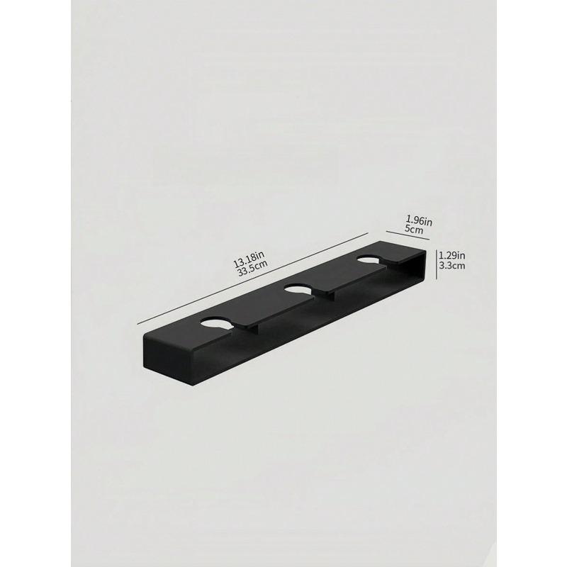 1pc Household Heat Resistant Practical Display Glass Cup Hanging Type No-Drilling Glass Cup Extra Thick Holder Home