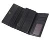 Jiameida Retro Genuine Leather Long Wallet - First Layer Cowhide Clutch with Multi-Card & Coin Features