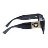 Versace Mirror Leg Decoration Plastic Square Sunglasses Women sunglasses Black VE4437U-GB1/T3-54-20