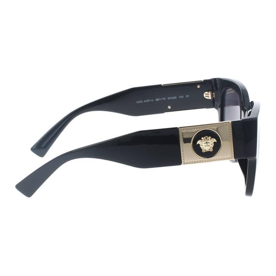 Versace Mirror Leg Decoration Plastic Square Sunglasses Women sunglasses Black VE4437U-GB1/T3-54-20