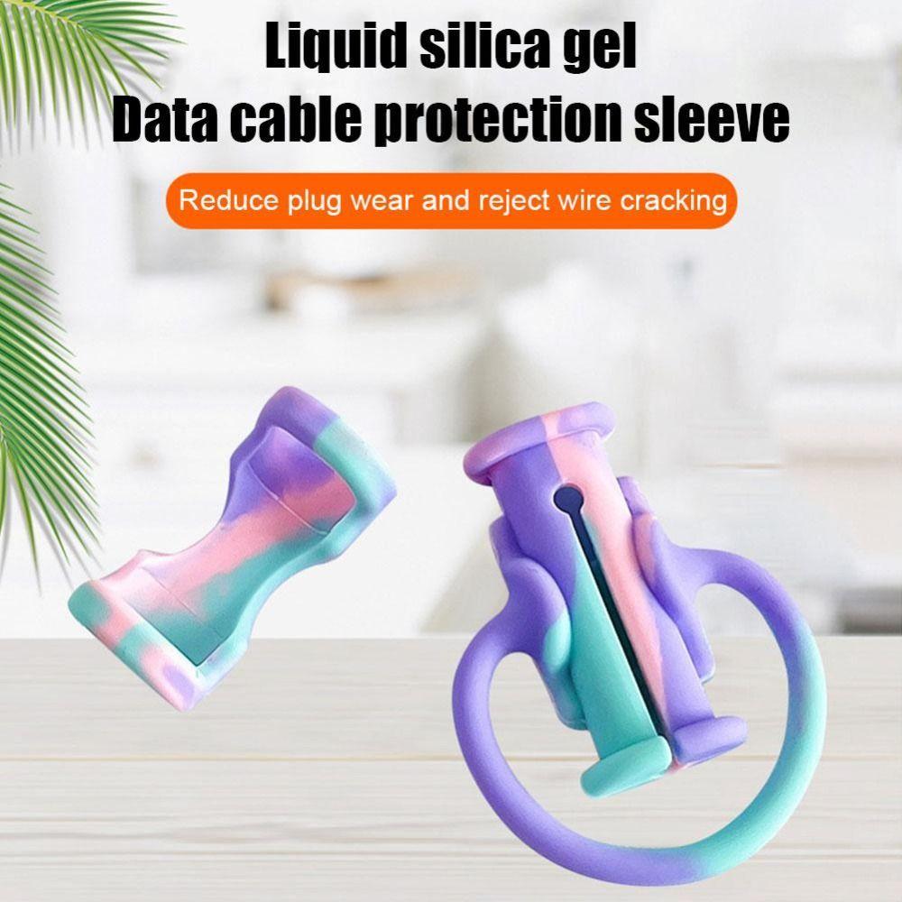 Зажим для зарядного кабеля Защита кабеля зарядки Защита головки зарядного устройства Защитная оплетка для провода