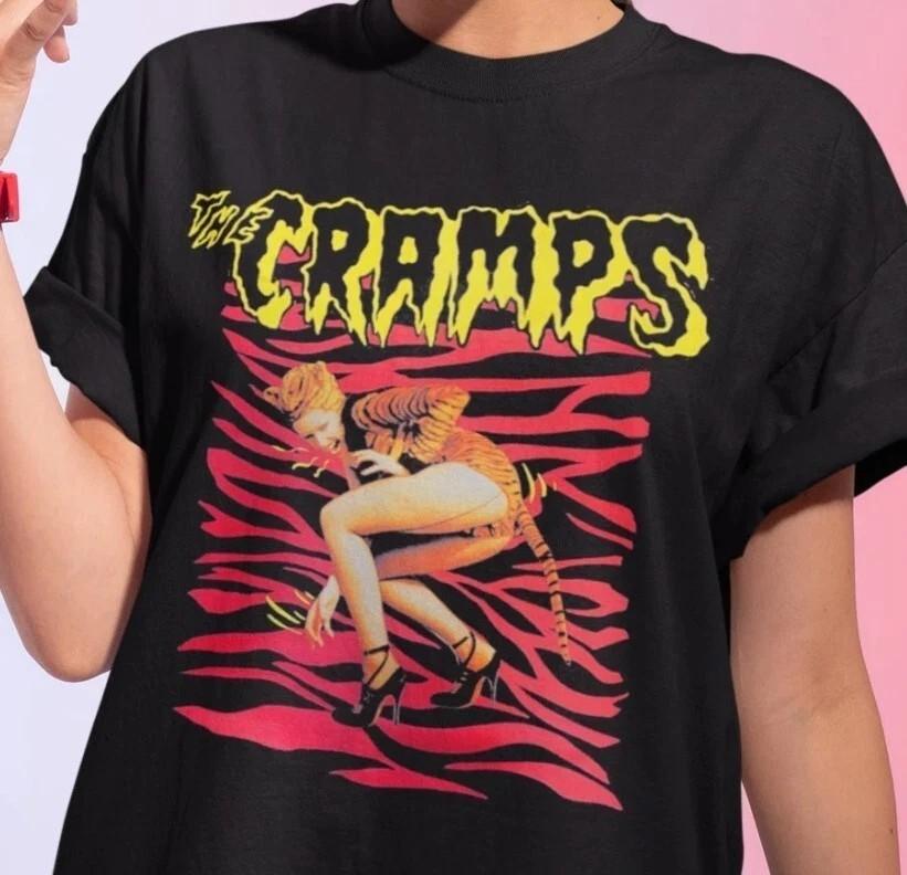 80-е THE CRAMPS Панк-рок Психобилли Тур Футболка Унисекс