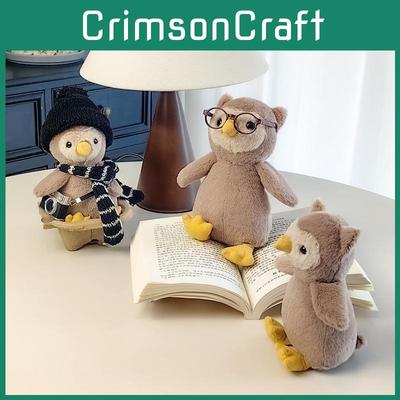 Очаровательный мягкий плюшевый набор шарф и шапка с совой, камера, очки для детей