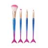 4pcs/set Soft Fiber Mermaid makeup brush Eye Shadow Brush Cosmetic Brush Kit  Women