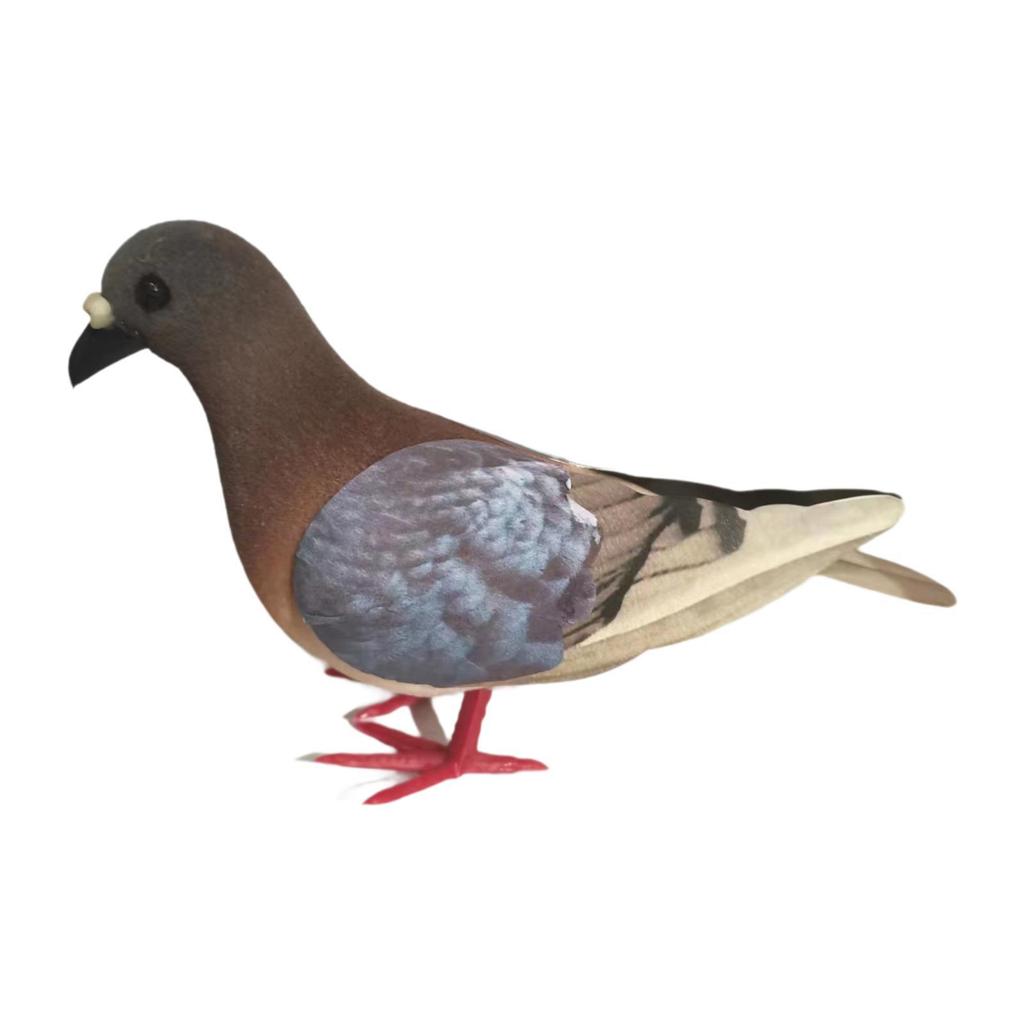 Realistic Pigeon Statue Artificial Bird Figurine Miniature Imitation Dove for Indoor Wedding Shelf Decor