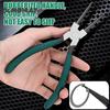 1/4Pcs Circlip Pliers Internal External 7 Inch Snap Ring Pliers with Straight Bent Jaw Retaining for Ring Remove Automotive Tool