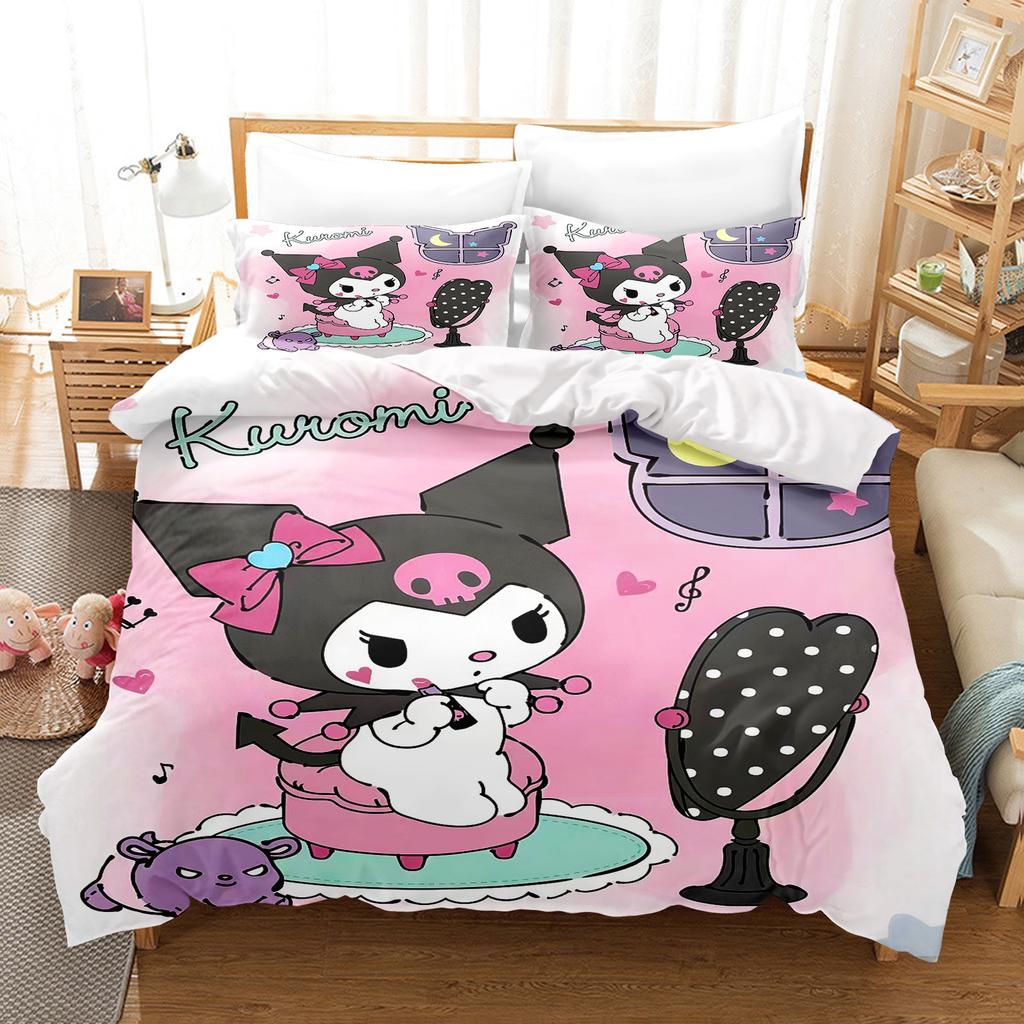 Sanrio Comforte Наволочка с принтом мультфильма для спальни Комплект постельного белья с наволочкой Подходит для детей и взрослых