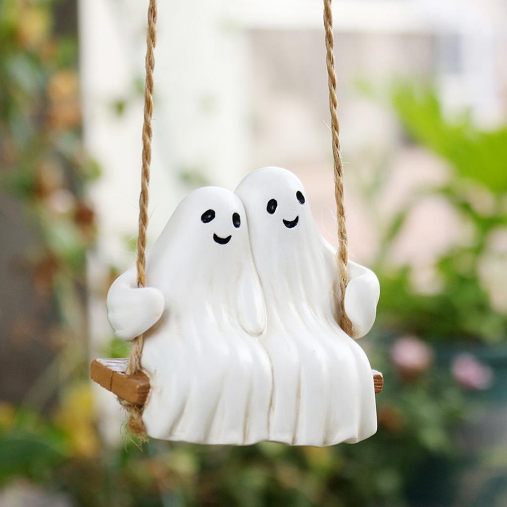 Пара Качели Уличный Двор Дом Хэллоуин Атмосфера Украшение Подвеска